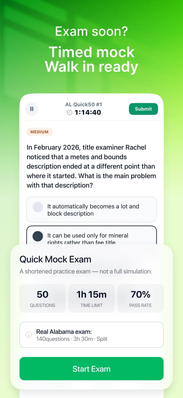 Timed mock exam in progress with countdown timer and question difficulty indicator