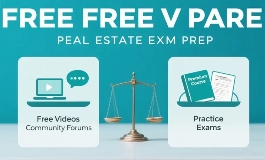 Real Estate Exam Prep “Free vs Paid” (2026): What You Actually Need at Each Stage