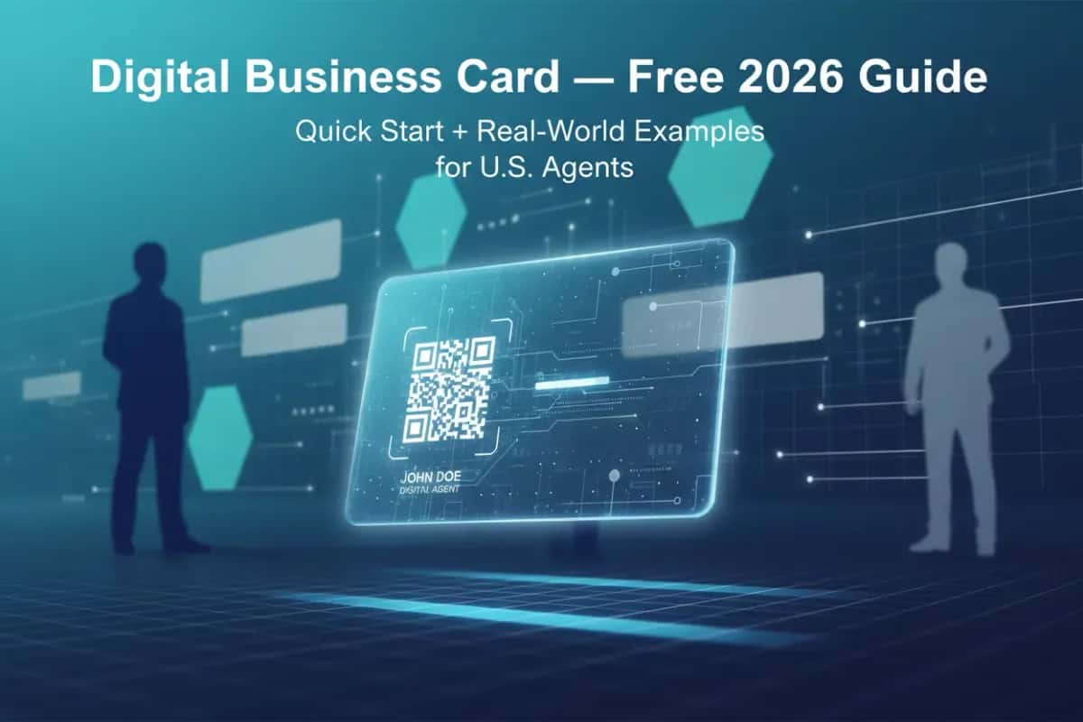 Digital Business Card β Free 2026 Guide: Quick Start + Real-World Examples for U.S. Agents