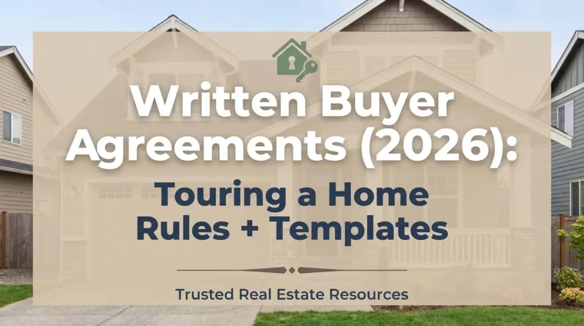 Written Buyer Agreements (2026): Touring a Home Rules + Templates