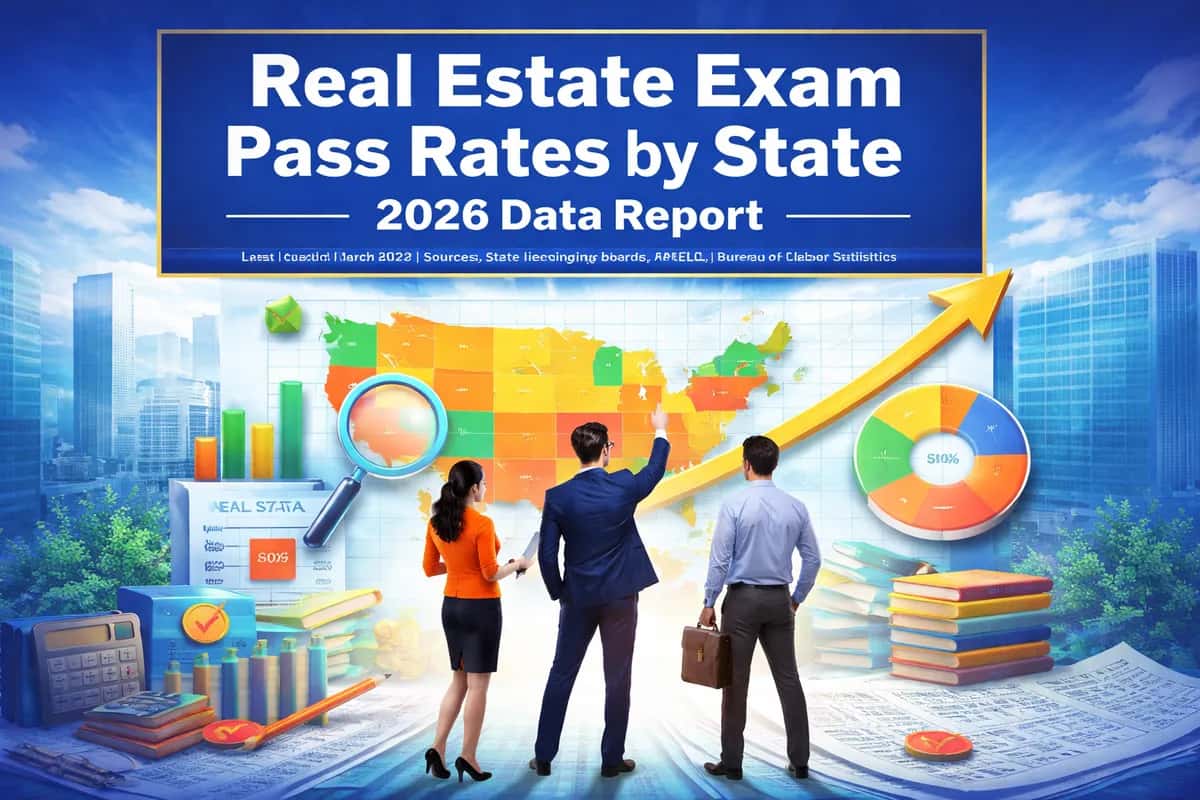 Real Estate Exam Pass Rates by State: 2026 Data Report