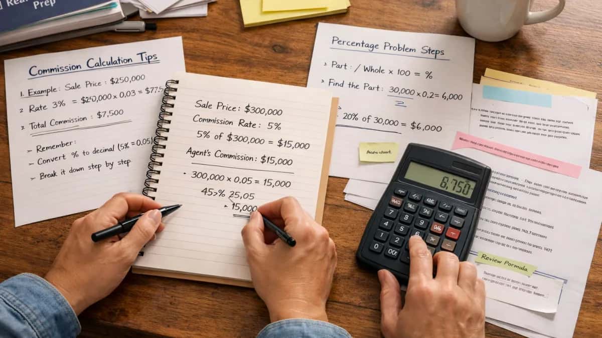 Real Estate Exam Math Tips for Beginners Who Freeze on Word Problems