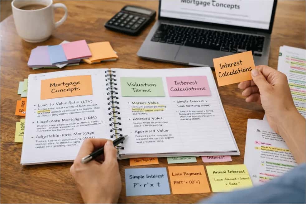 How to Study Real Estate Finance Topics Without Letting Loan and Valuation Terms Blur Together