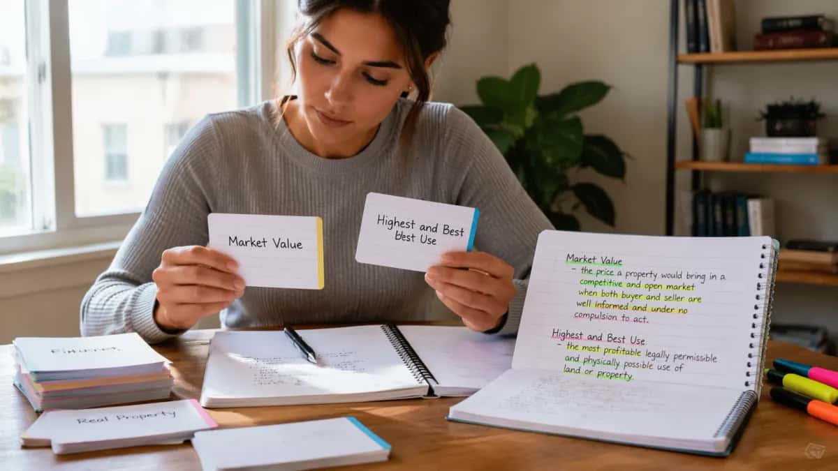 How to Separate Real Estate Vocabulary Review From Real Concept Mastery Before Test Day