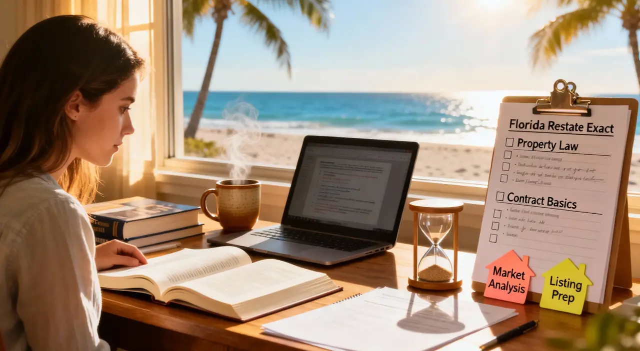 How to Pass the Florida Real Estate Exam in 30 Days (2026)