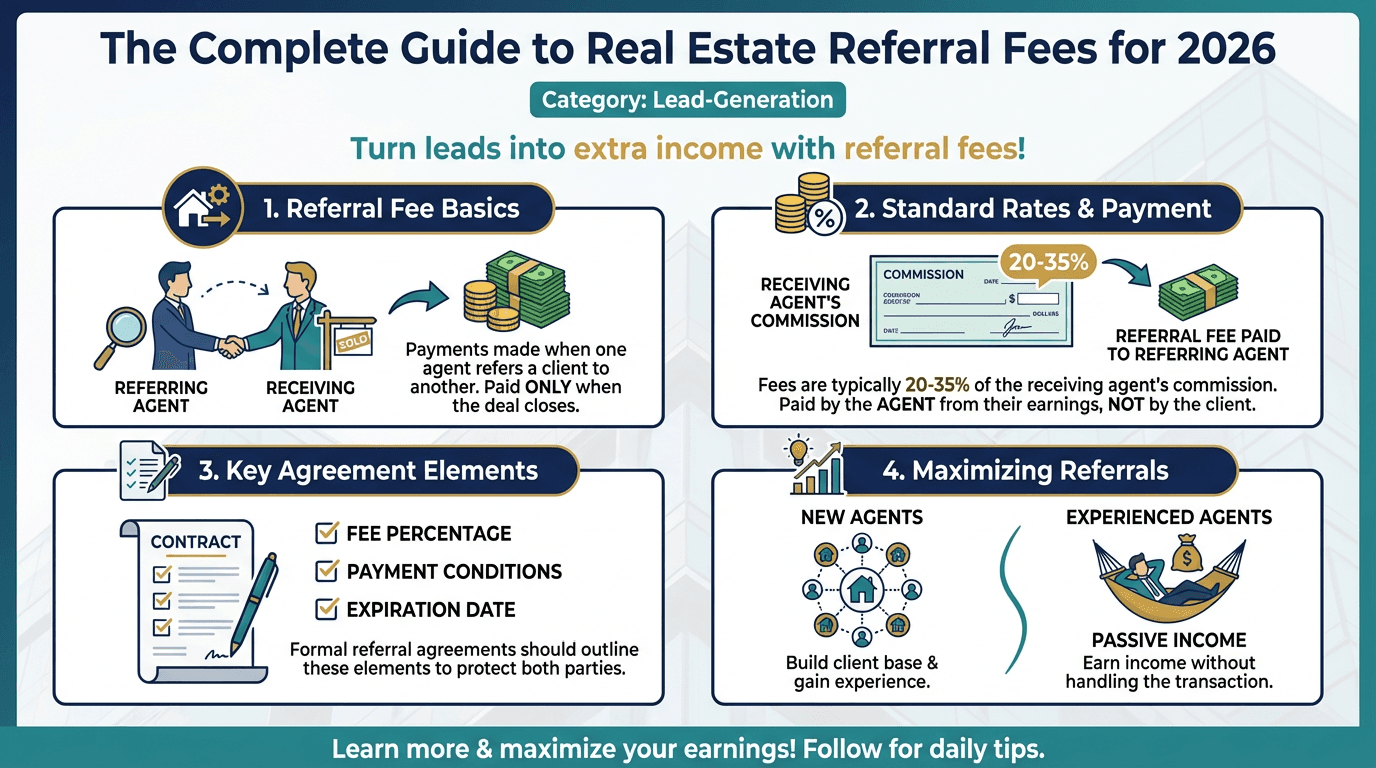 The Complete Guide to Real Estate Referral Fees for 2026 - Free real estate infographic