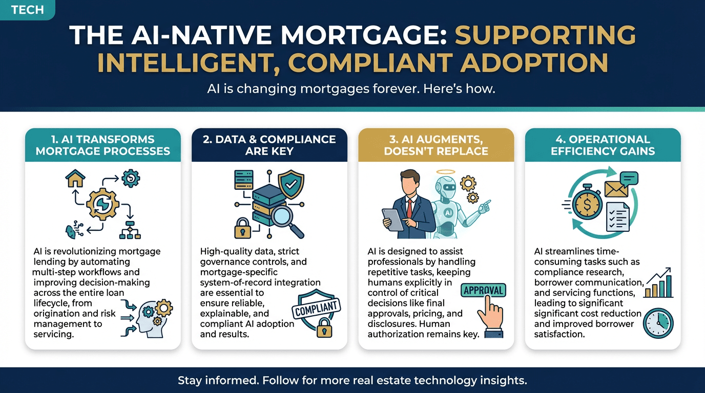 The AI-native mortgage: Supporting intelligent, compliant adoption - Free real estate infographic