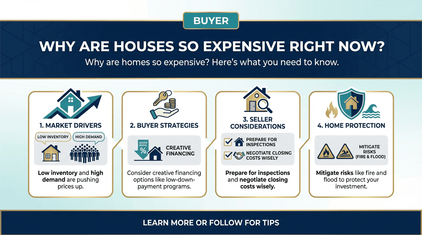 Why Are Houses So Expensive Right Now? - Free real estate infographic