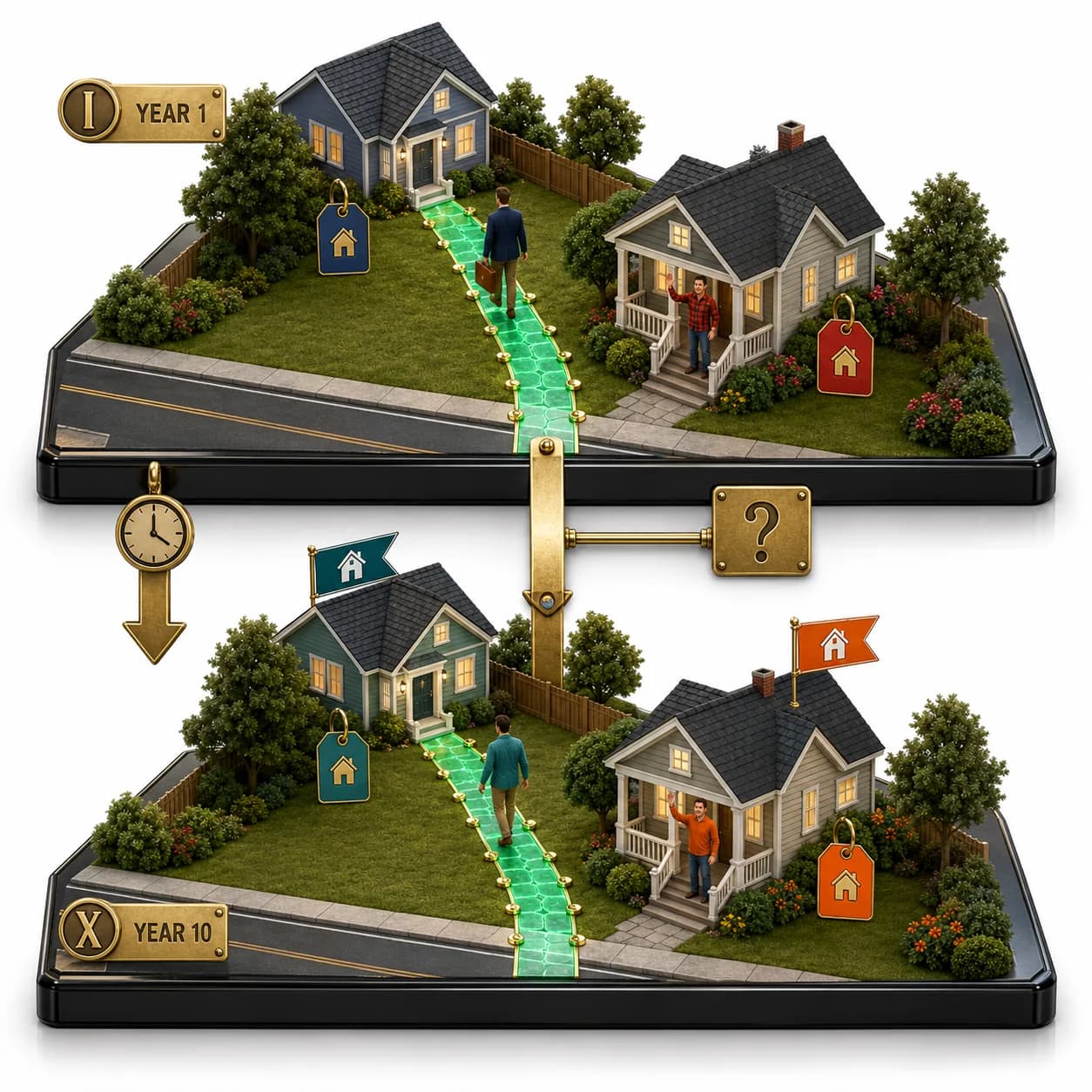 Real estate easements: easement appurtenant — visual flashcard