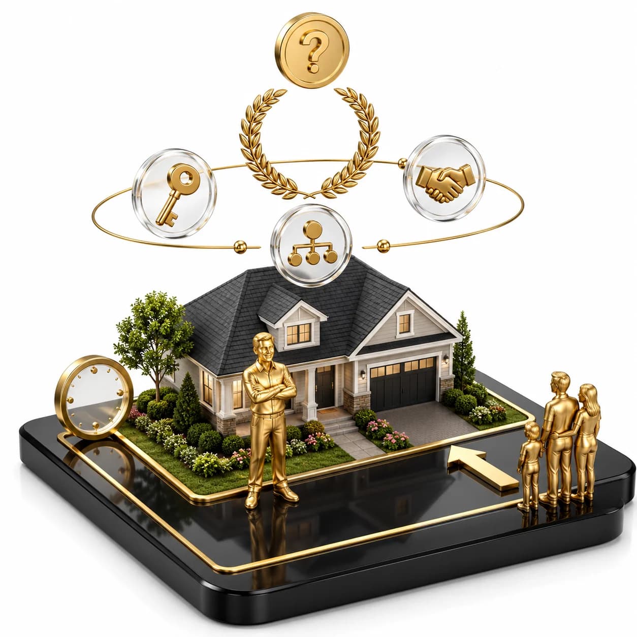 Real estate estates: fee simple absolute — visual flashcard