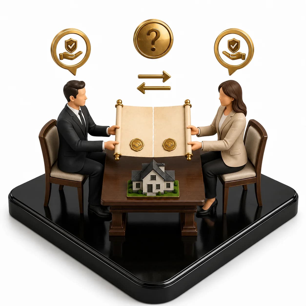 Real estate contracts: bilateral contract — visual flashcard