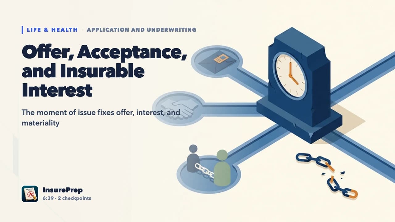 Offer, Acceptance, and Insurable Interest