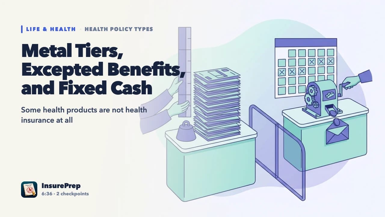 Metal Tiers, Excepted Benefits, and Fixed Cash