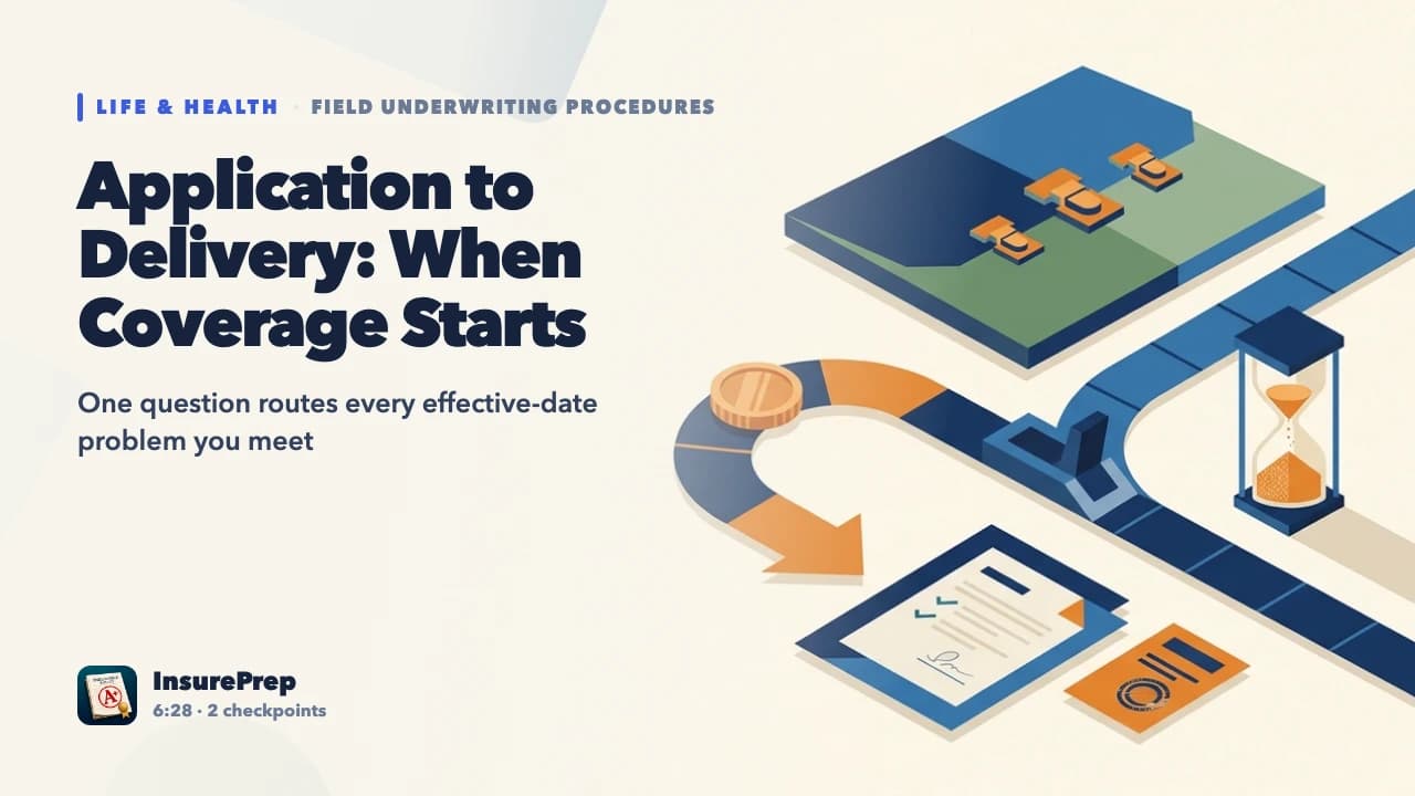 Application to Delivery: When Coverage Starts