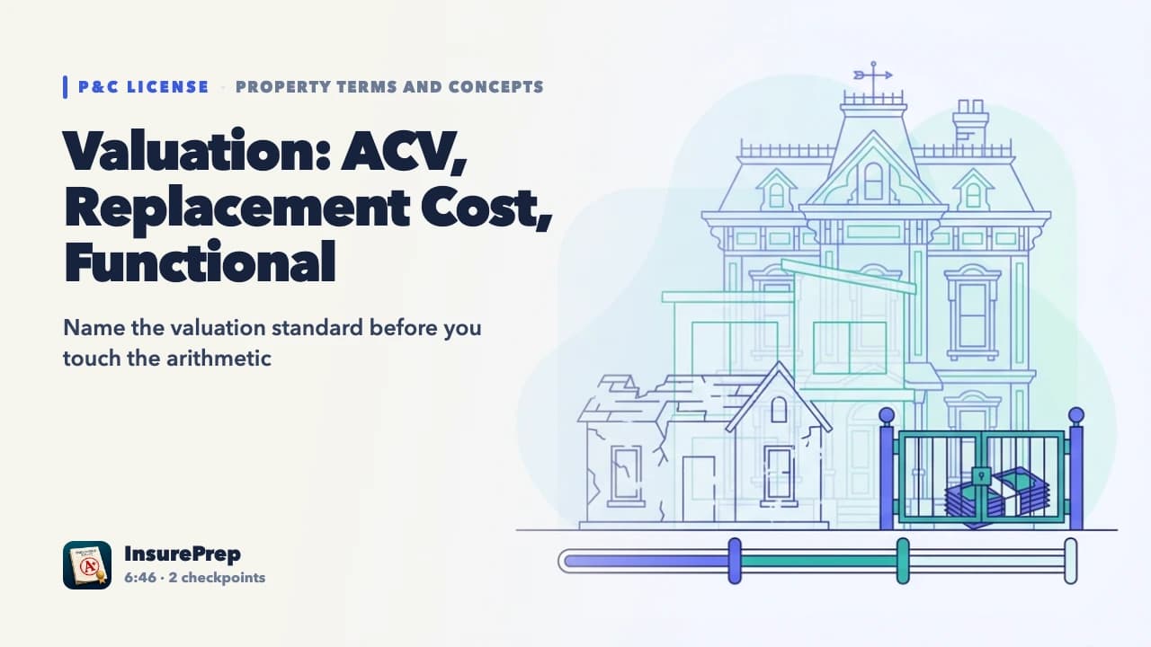 Valuation: ACV, Replacement Cost, Functional