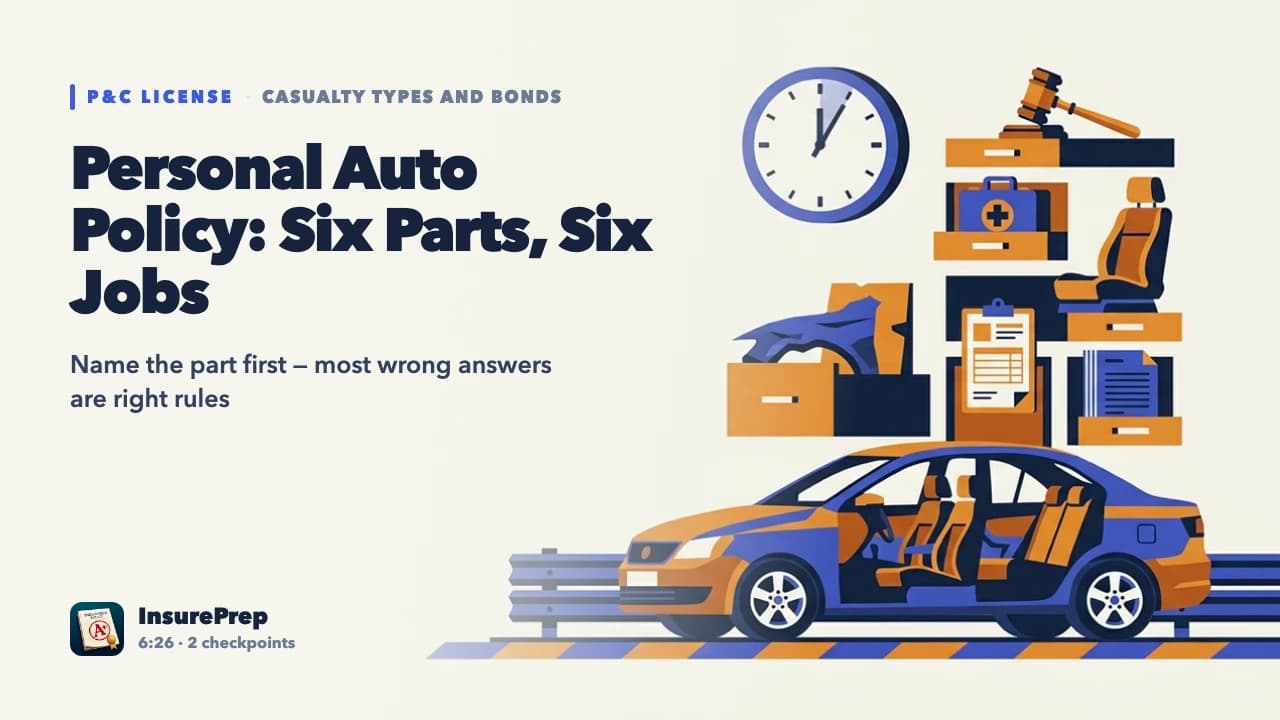 Personal Auto Policy: Six Parts, Six Jobs