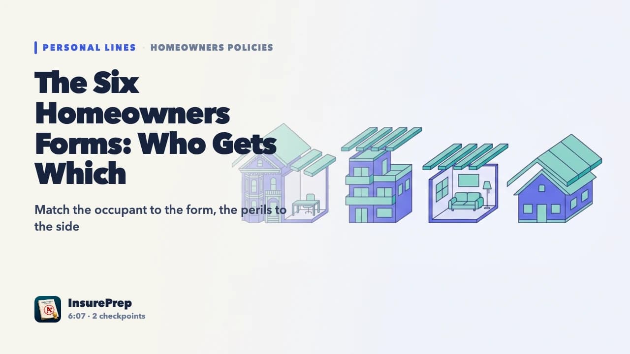 The Six Homeowners Forms: Who Gets Which