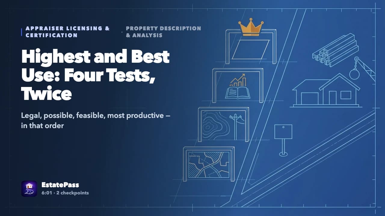 Zoning & Highest and Best Use — video lesson