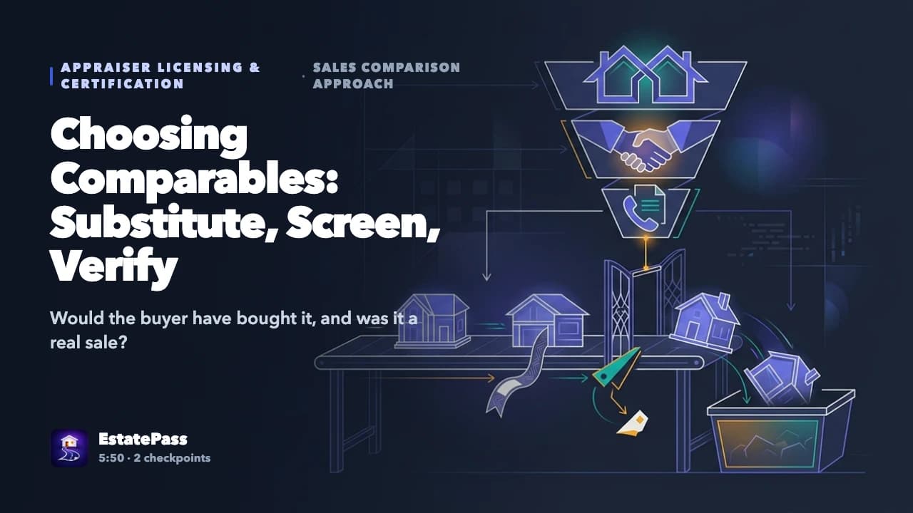 Selecting & Verifying Comps — video lesson