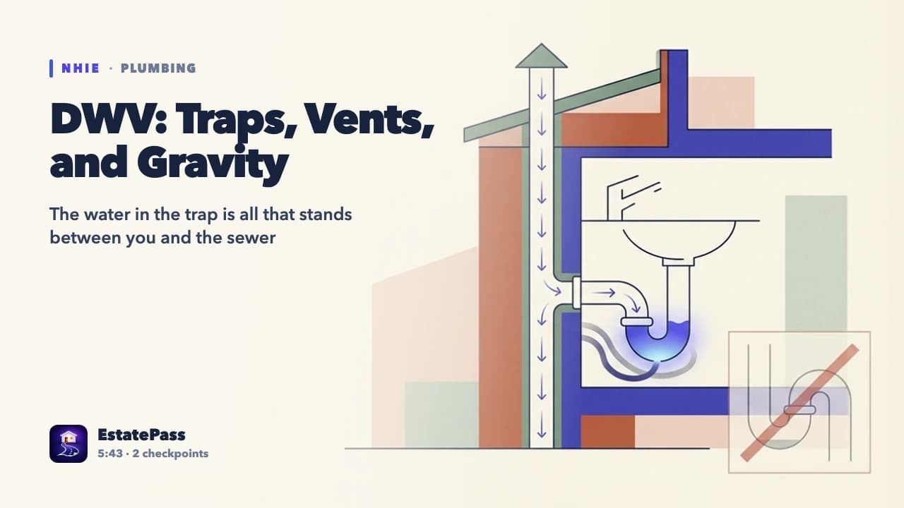 Drain, Waste & Vent Defects — video lesson