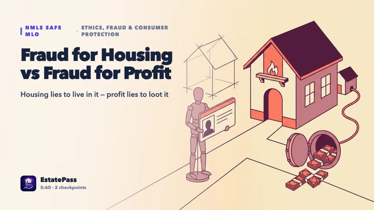 Fraud for Housing vs Profit — video lesson