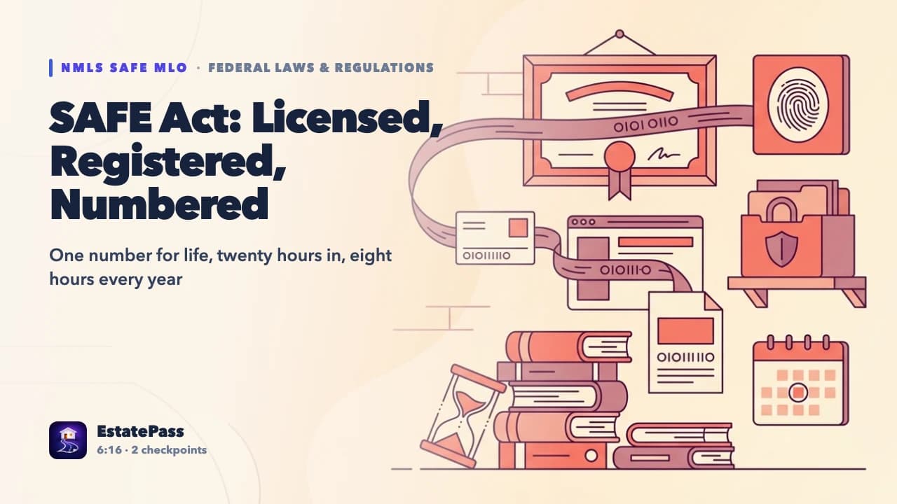 The SAFE Act & Licensing — video lesson