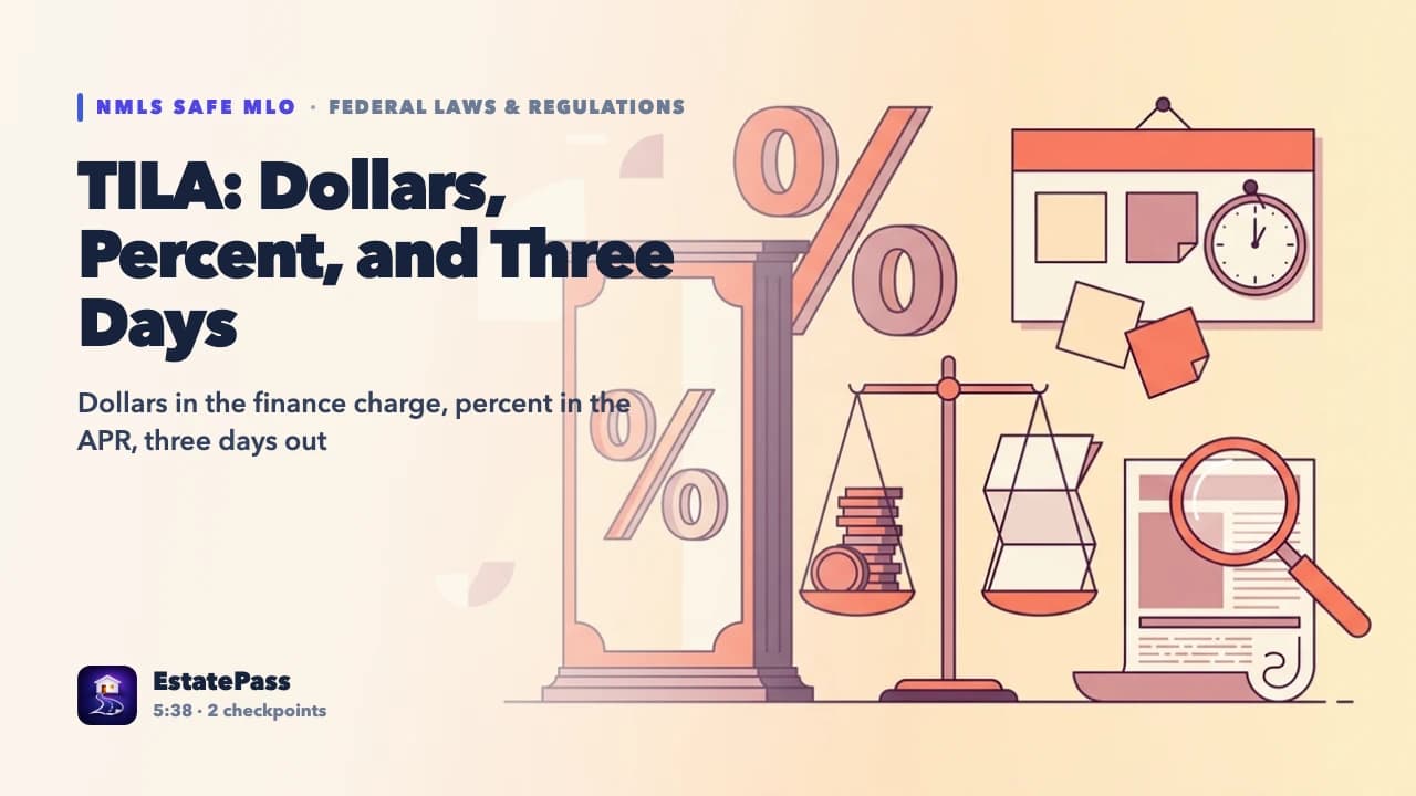 TILA & Reg Z Fundamentals — video lesson