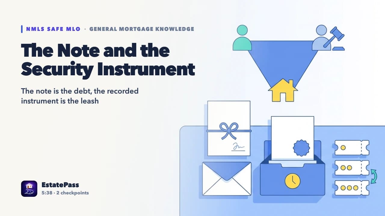 The Note & Security Instrument — video lesson
