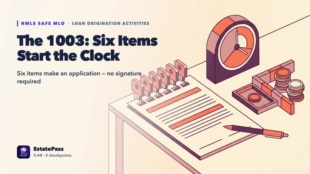 The 1003 Application — video lesson