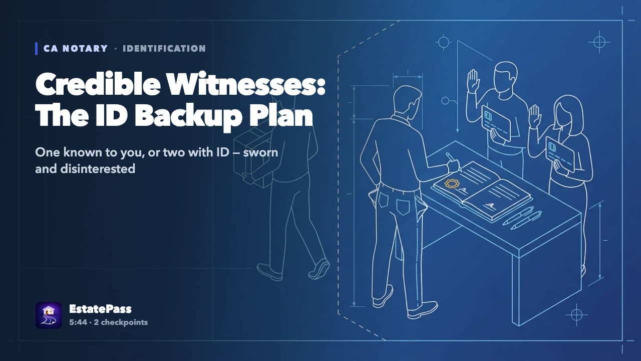 Credible Witnesses — video lesson