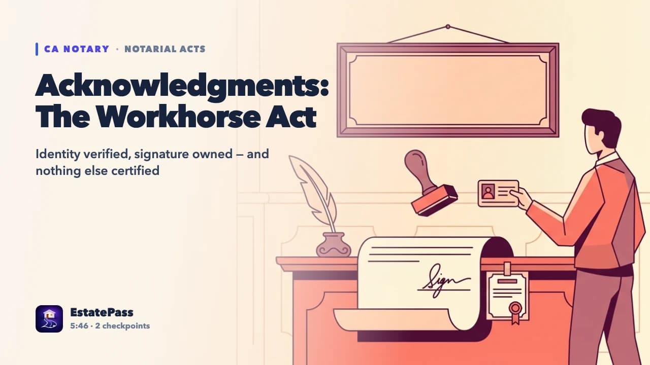Acknowledgments — video lesson