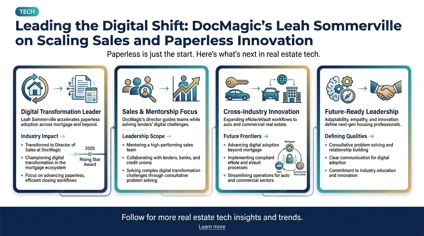 Leading the digital shift: DocMagic’s Leah Sommerville on scaling sales and paperless innovation