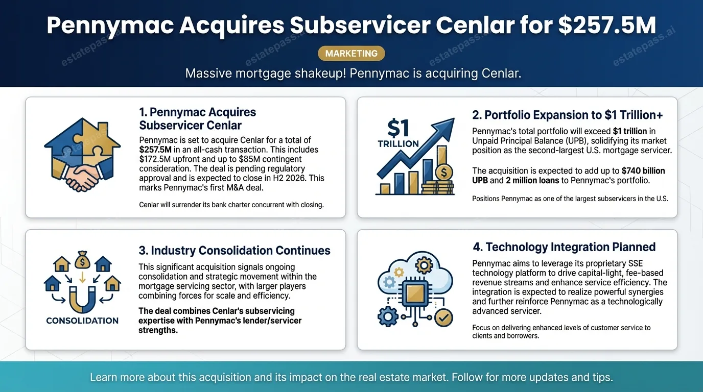 Exclusive: Pennymac to acquire subservicing giant Cenlar for $257.5M