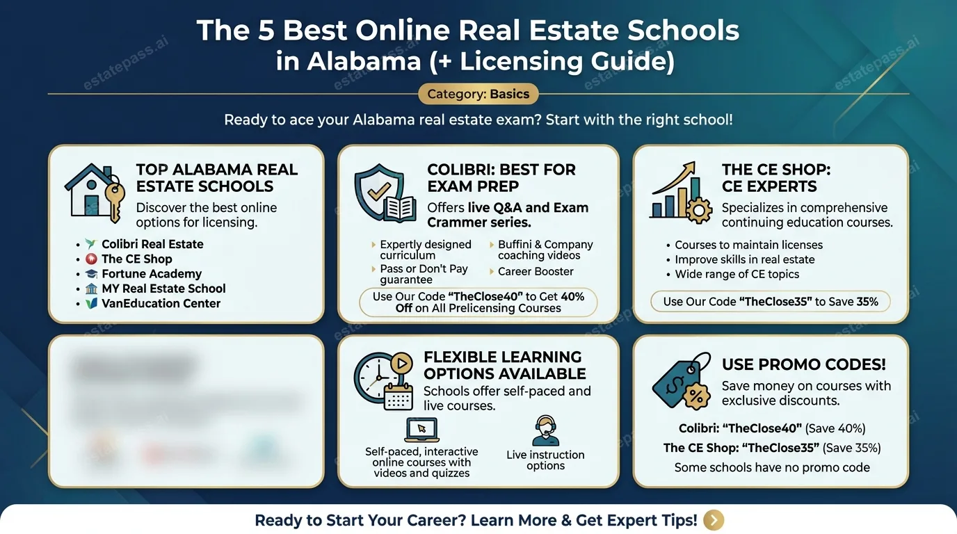 The 5 Best Online Real Estate Schools in Alabama (+ Licensing Guide)