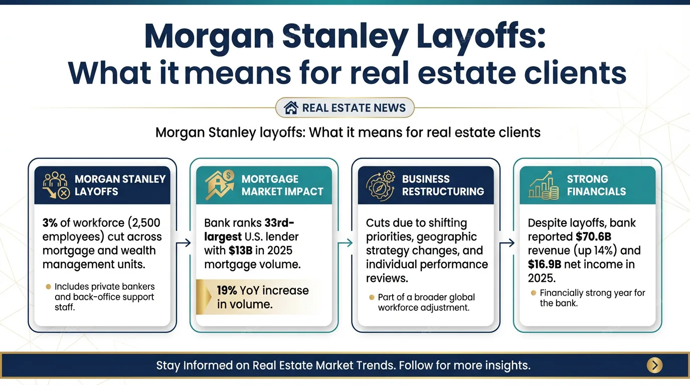 Reported layoffs at Morgan Stanley hit mortgage and wealth management units