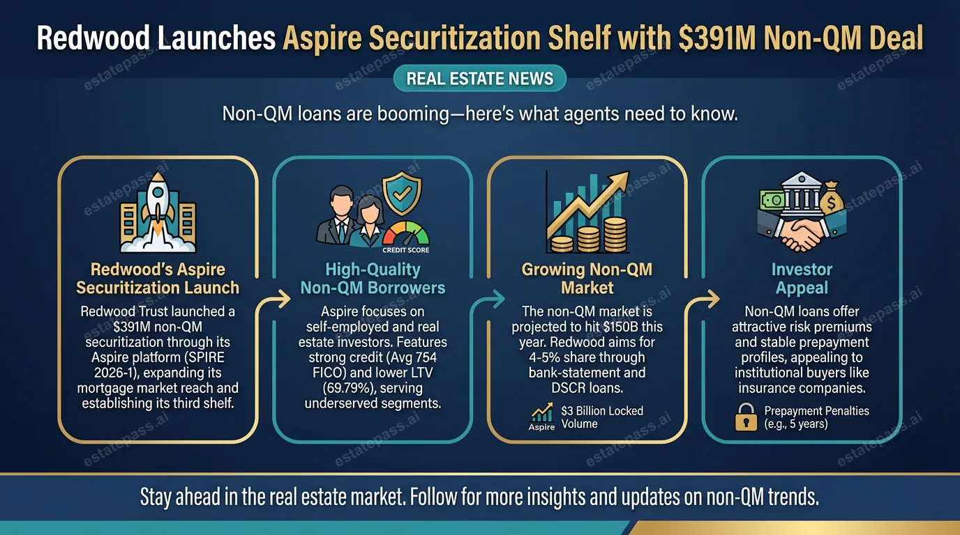 Redwood launches Aspire securitization shelf with $391M non-QM deal