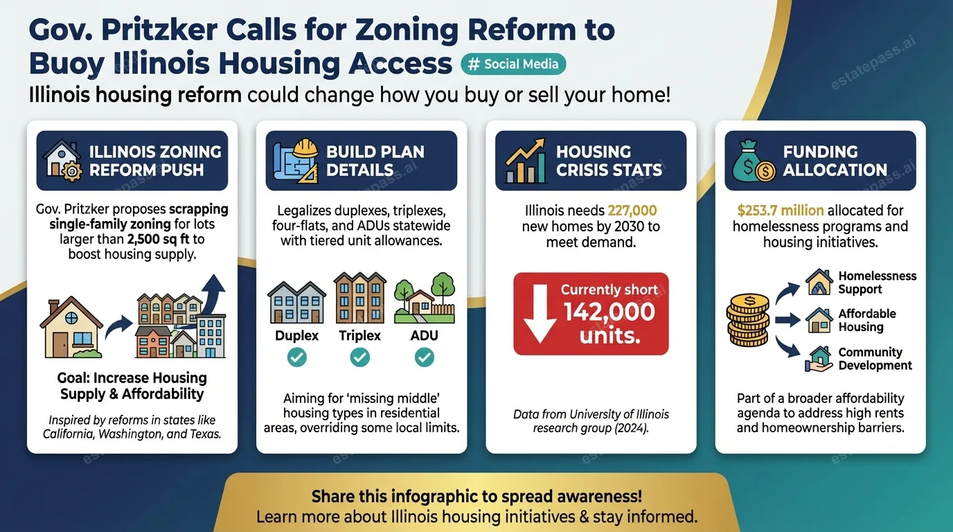 Gov. Pritzker calls for zoning reform to buoy Illinois housing access
