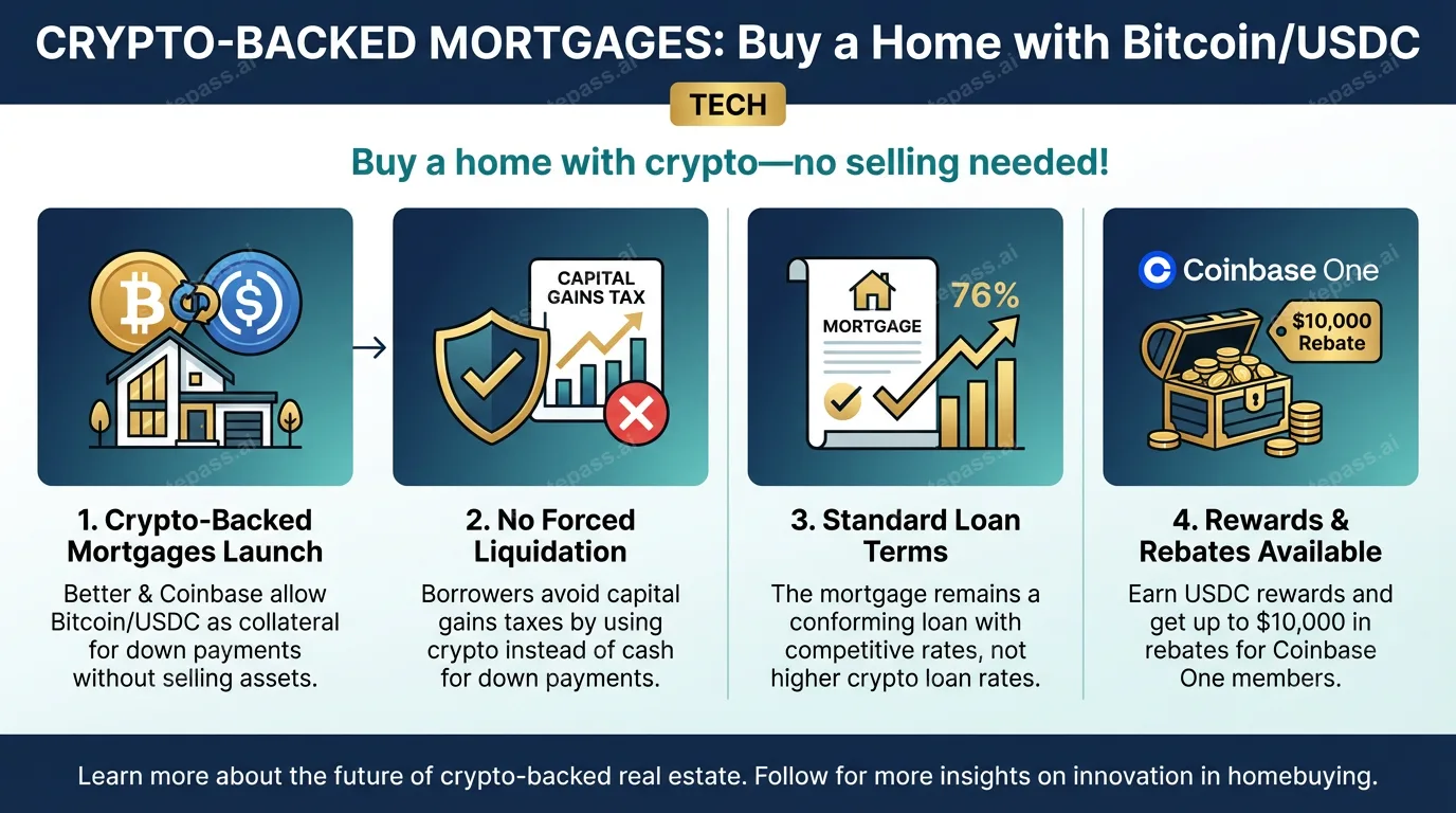 Better, Coinbase launch crypto-backed conforming mortgage product