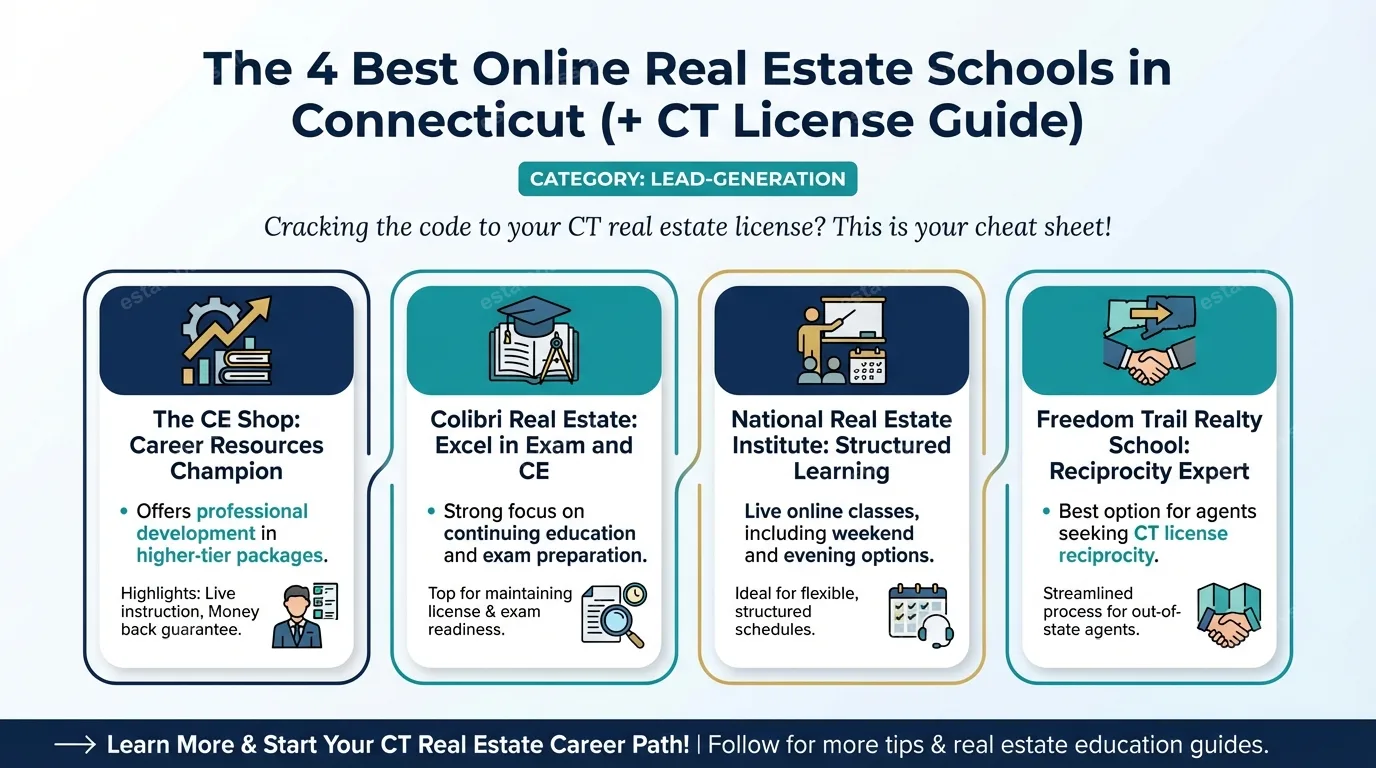 The 4 Best Online Real Estate Schools in Connecticut (+ CT License Guide)