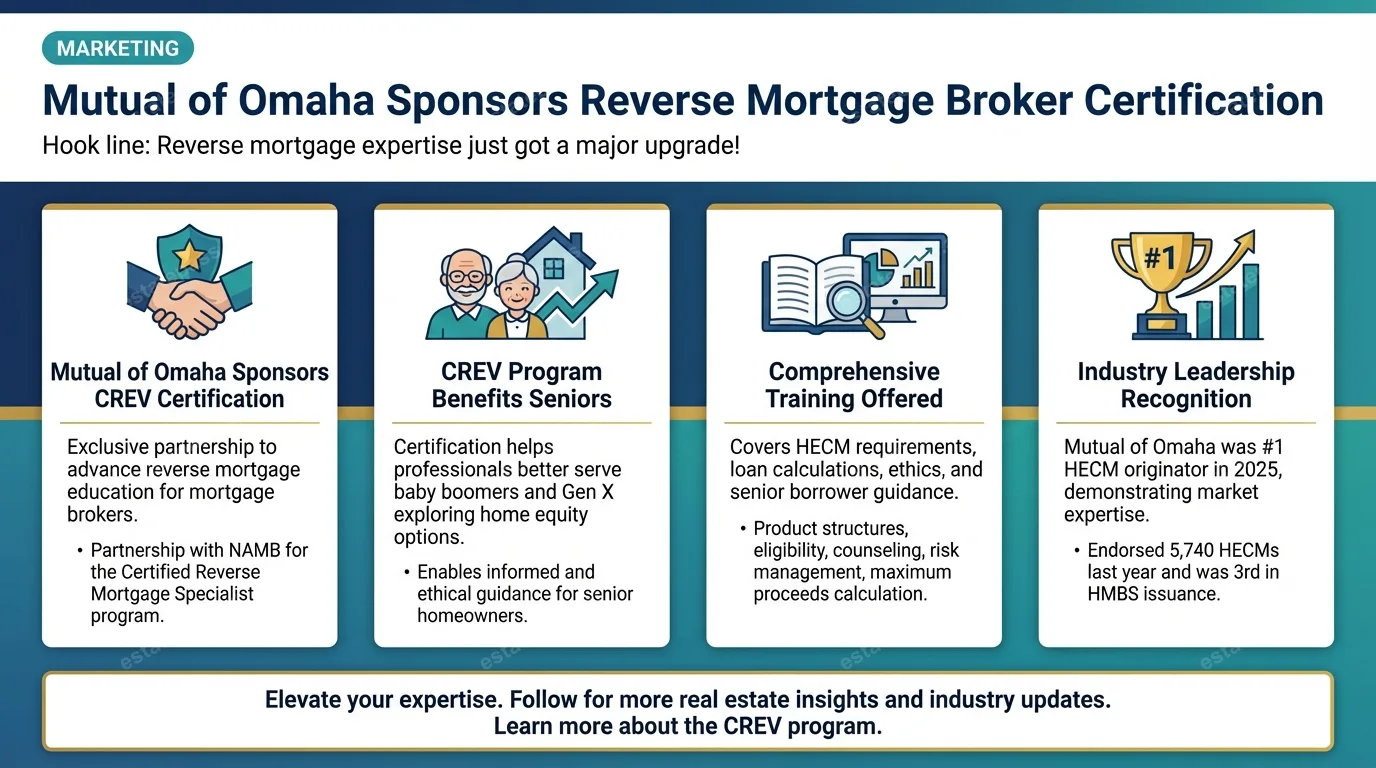 Mutual of Omaha to sponsor reverse mortgage broker certification program