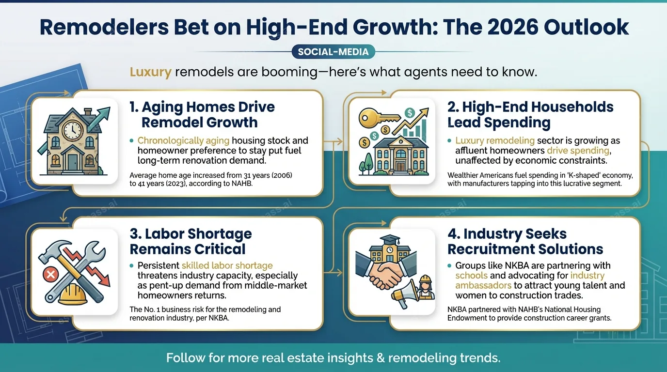 Remodelers expect high-end households to steady growth in 2026