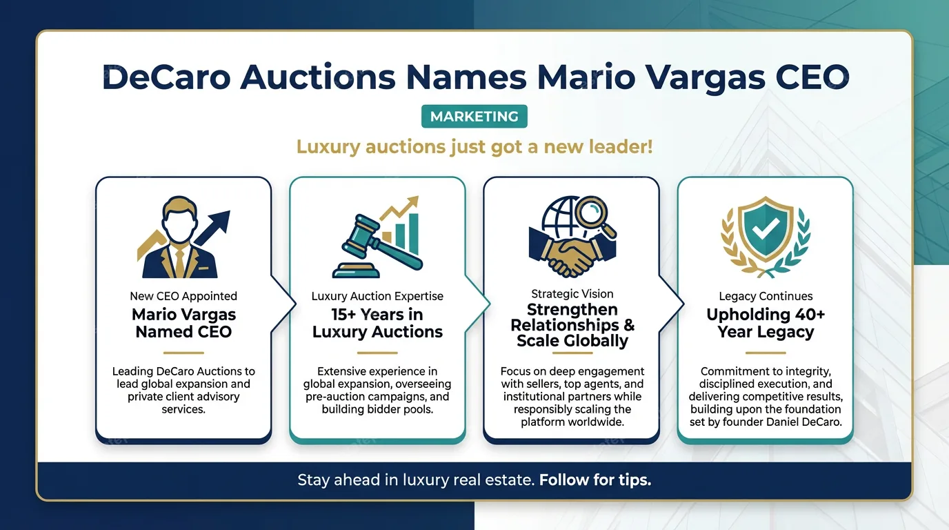 DeCaro Auctions names Mario Vargas CEO