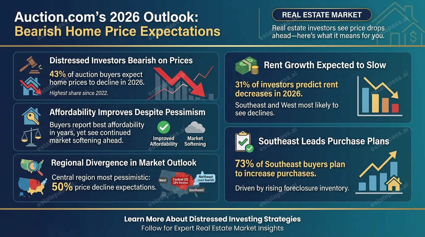Auction.com’s 2026 outlook reveals bearish home price expectations