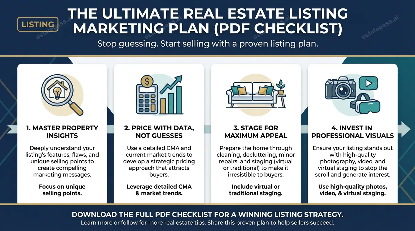 The Ultimate Real Estate Listing Marketing Plan (PDF Checklist)