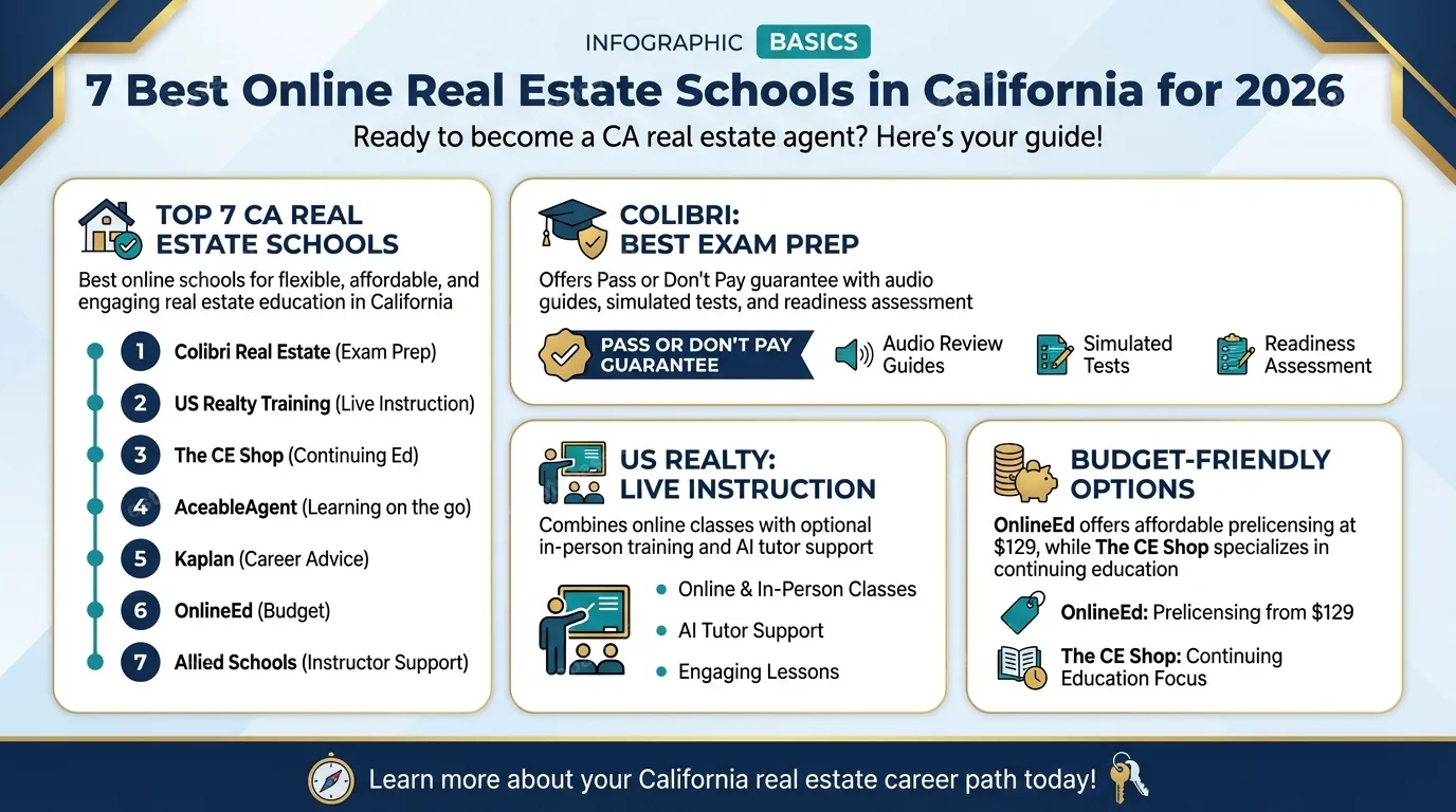 7 Best Online Real Estate Schools in California for 2026