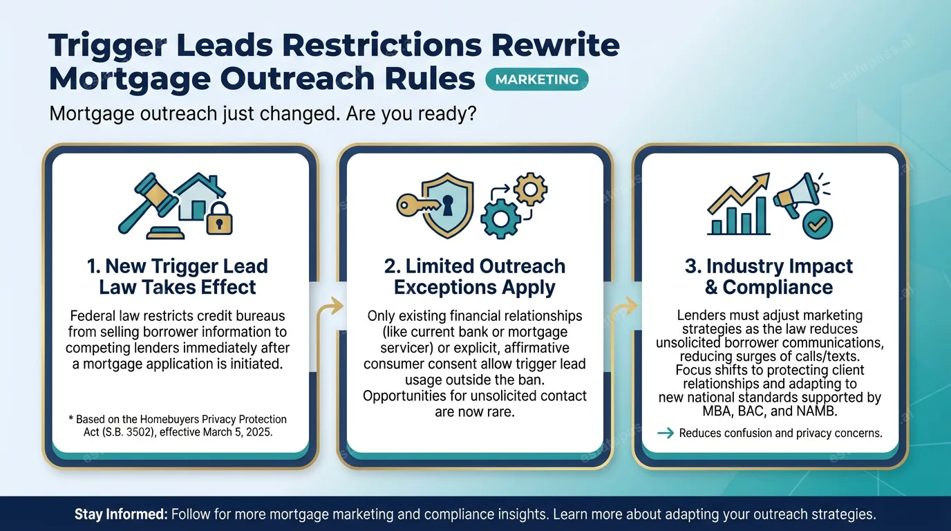 Trigger leads restrictions rewrite mortgage outreach rules