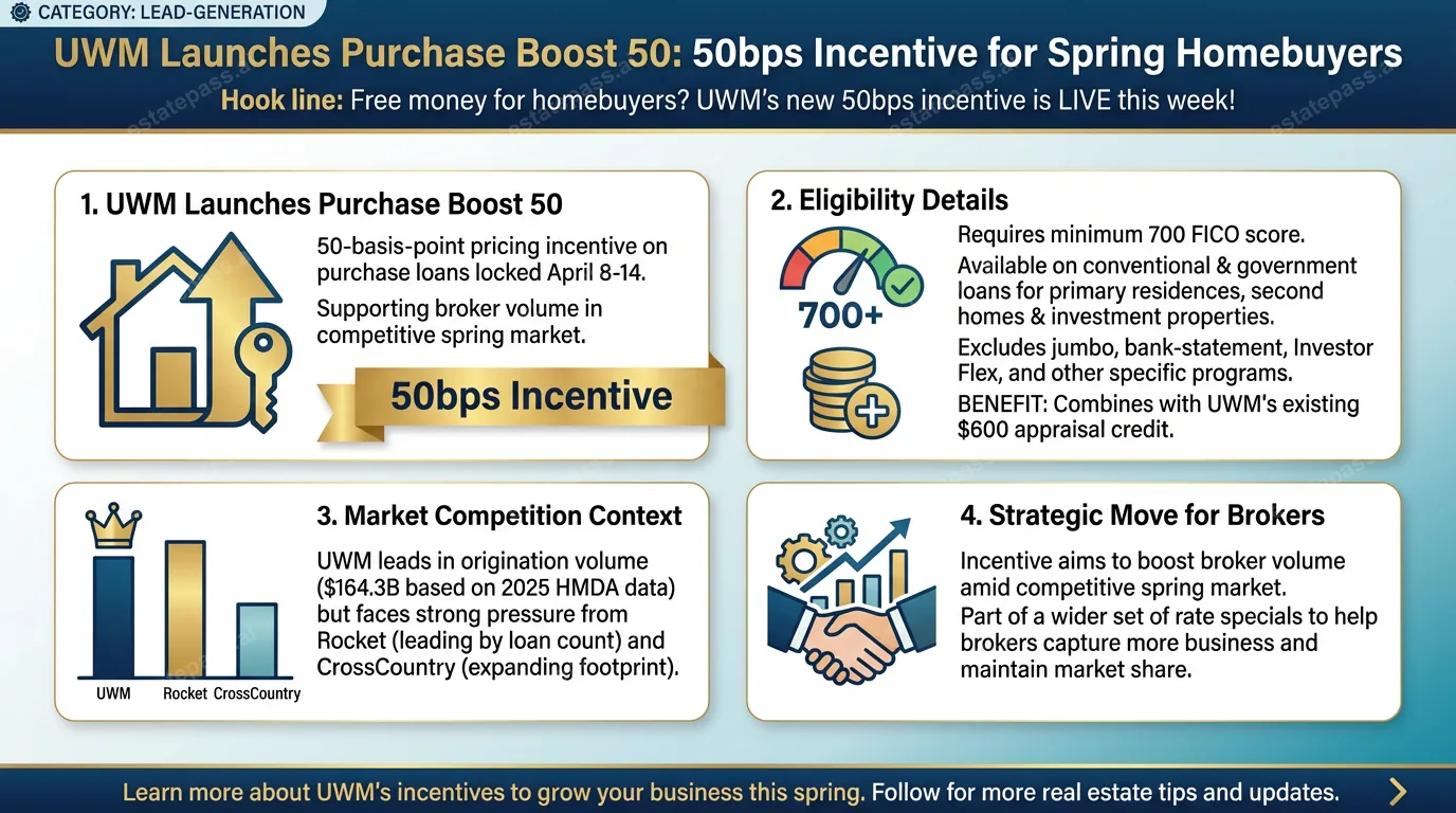 UWM adds 50-bps incentive for brokers as spring home purchase season ramps up