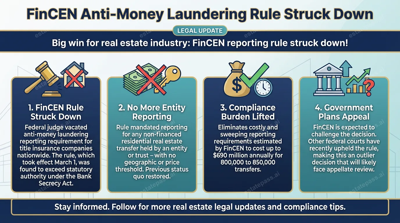 FinCEN anti-money laundering rule struck down in court
