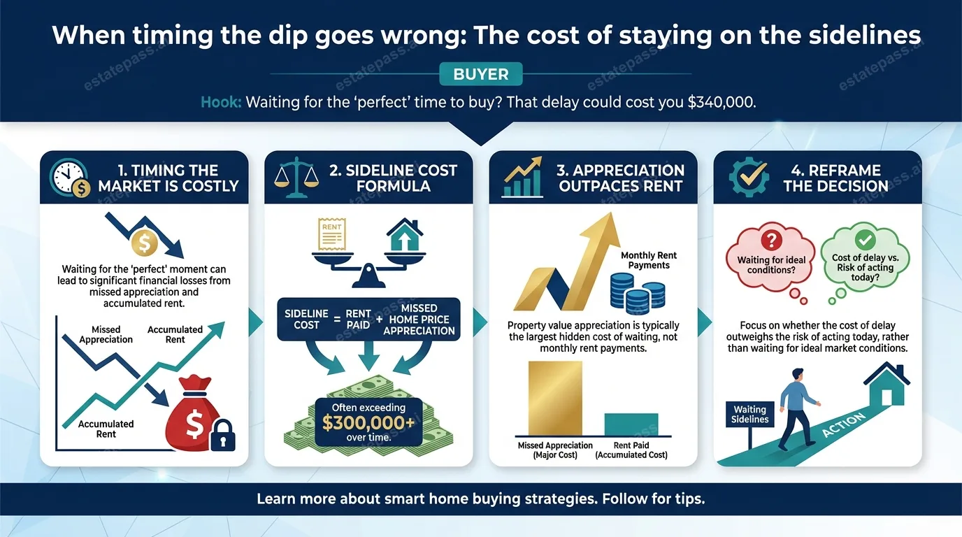 When timing the dip goes wrong: The cost of staying on the sidelines