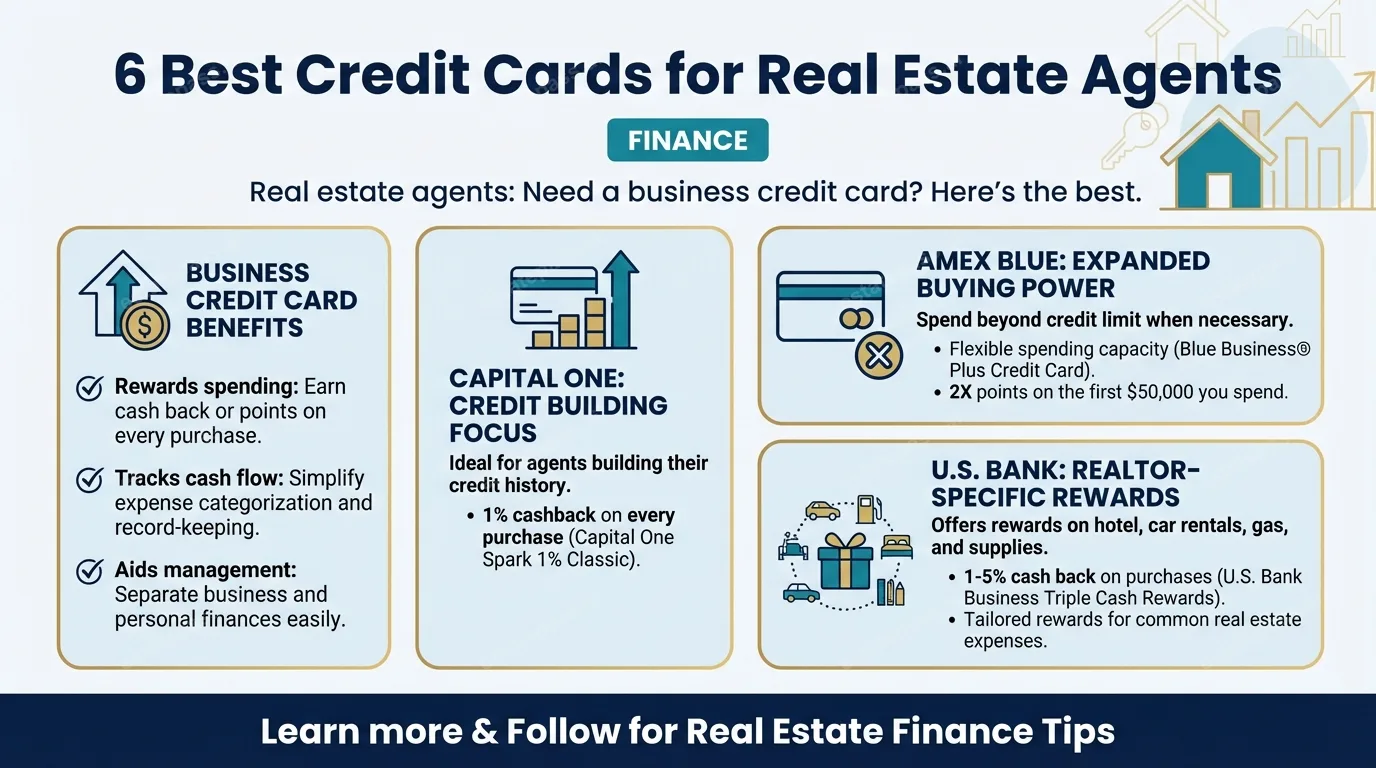 6 Best Credit Cards for Real Estate Agents